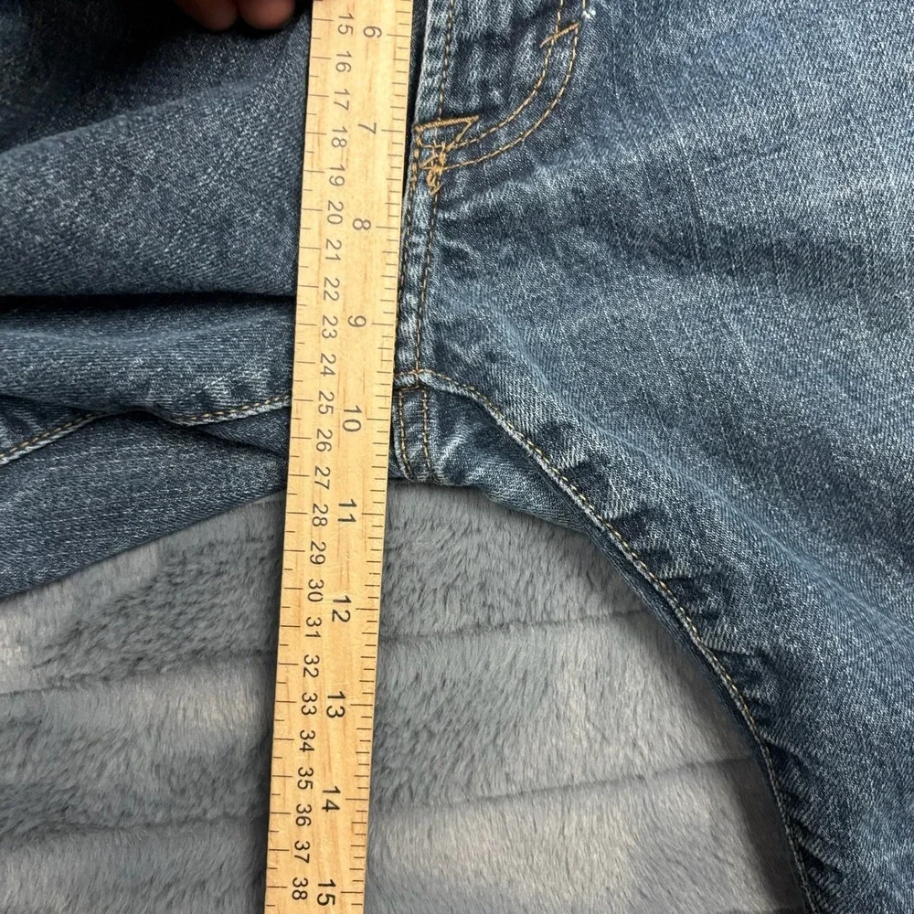 Calvin Klein Jeans Mens 34 Straight Cut Medium Wash Blue Denim 100% Cotton